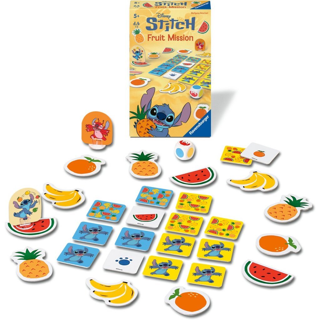 Ravensburger Disney Stitch Fruit Mission Game for 1-4 Players Ages 5+