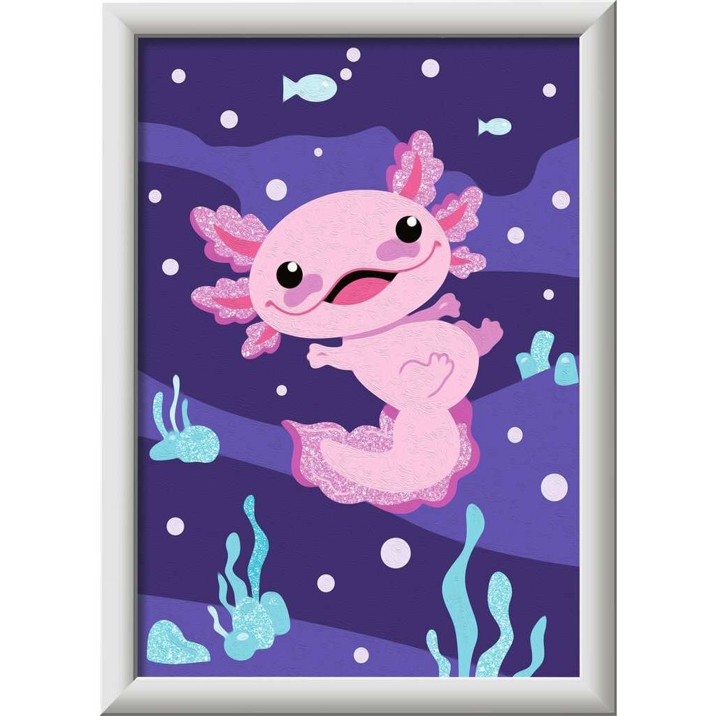 Ravensburger CreArt Paint by Numbers Axolotl - Suitable for Ages 7+