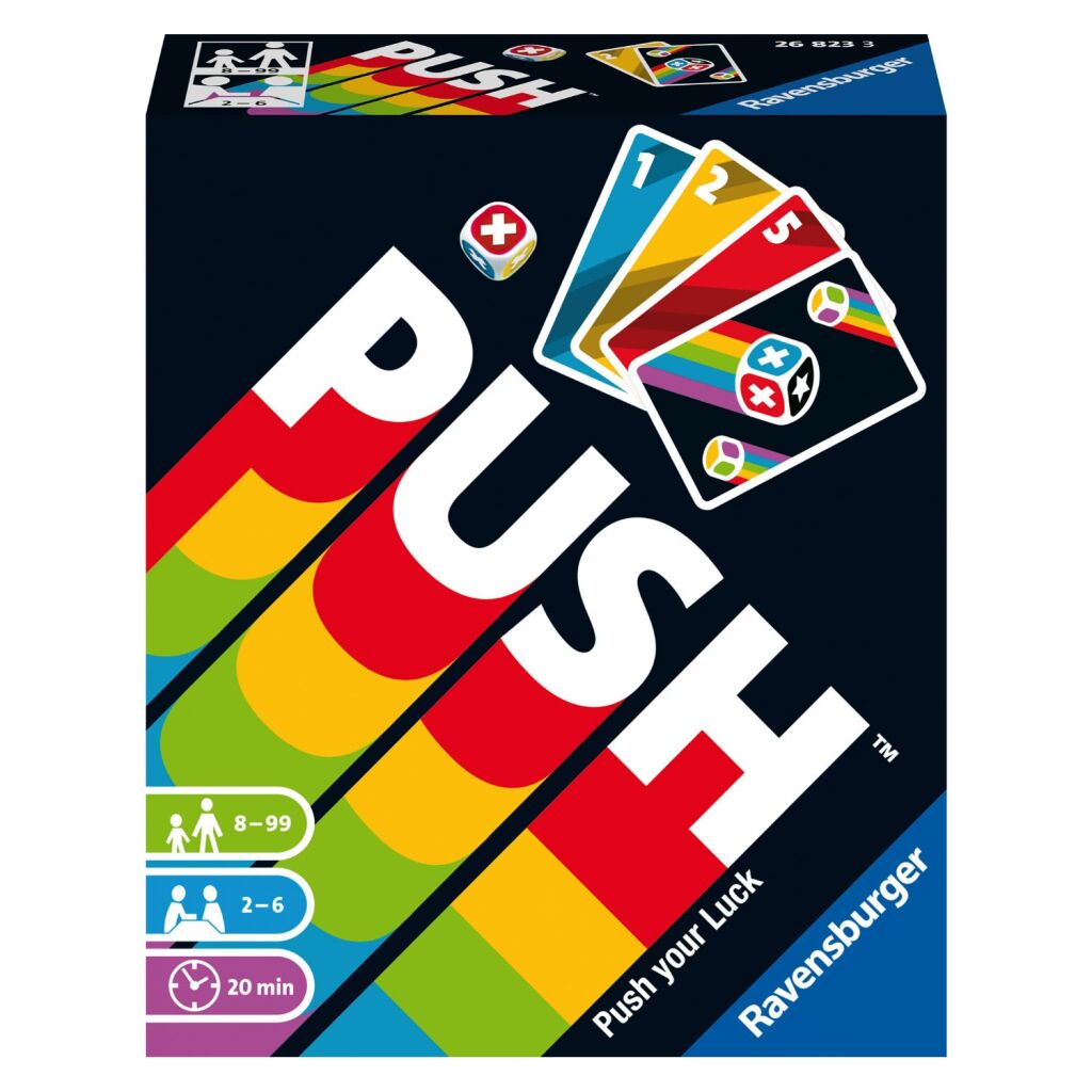 Ravensburger Push Card Game for 2-6 Players, Ages 8+