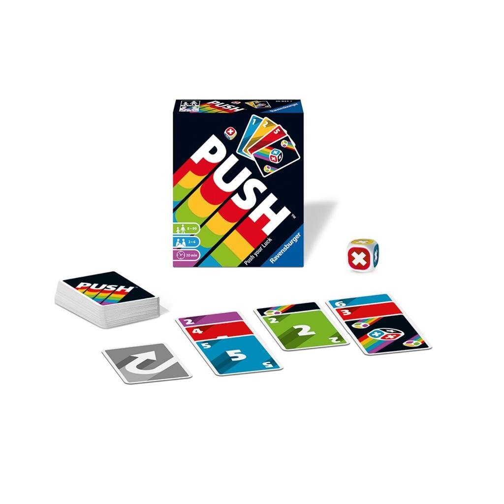 Ravensburger Push Card Game for 2-6 Players, Ages 8+