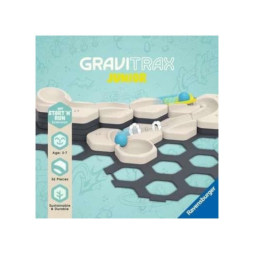 Ravensburger GraviTrax Junior Starter-Set S Start & Run Spielzeug-Murmelbahn (27531) afbeelding 1