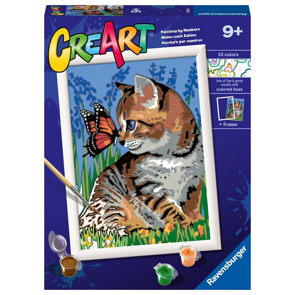 Ravensburger CreArt Paint by Numbers Best Friends 18x24 cm - Suitable for Ages 9+
