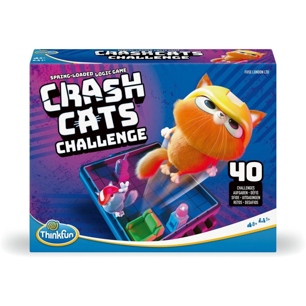 Thinkfun Crash Cats Challenge - Strategy Board Game for Ages 8+