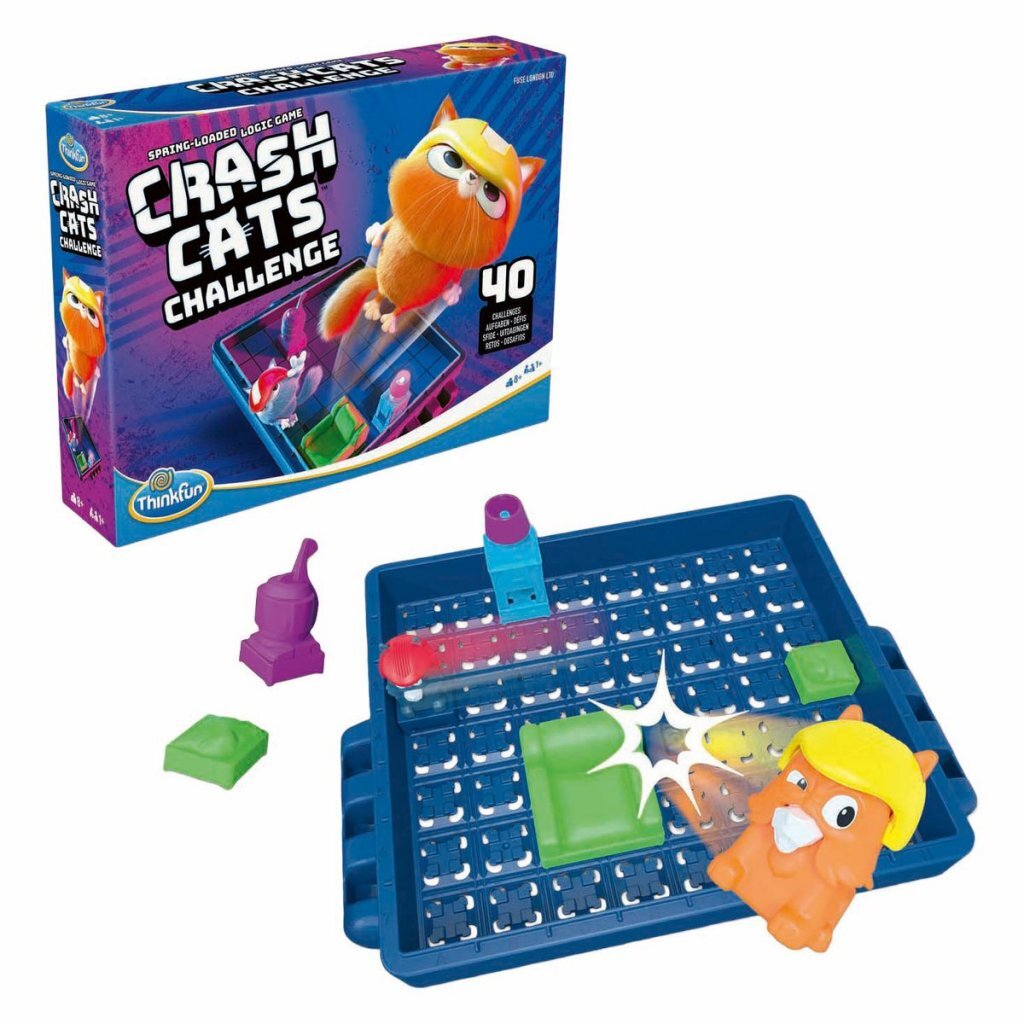 Thinkfun Crash Cats Challenge - Strategy Board Game for Ages 8+