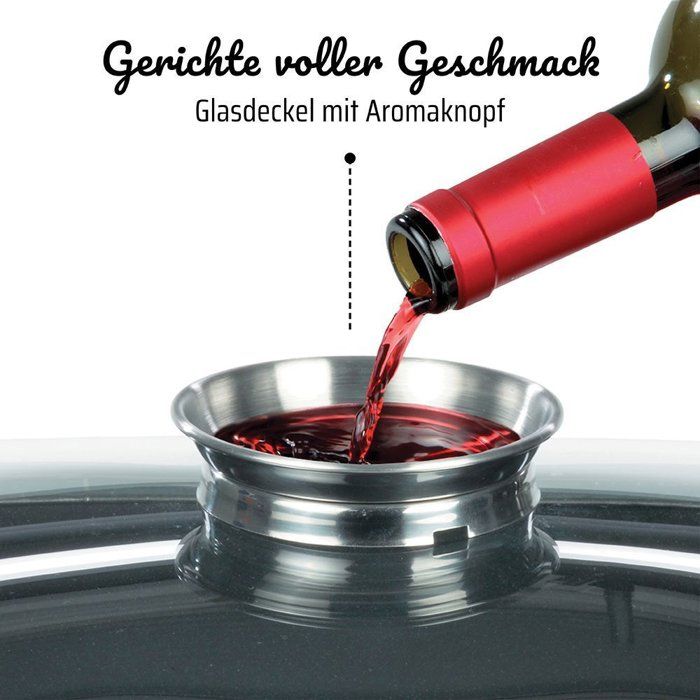 GSW Gourmet Granite Casserole Dish - 6 L - Induction Compatible