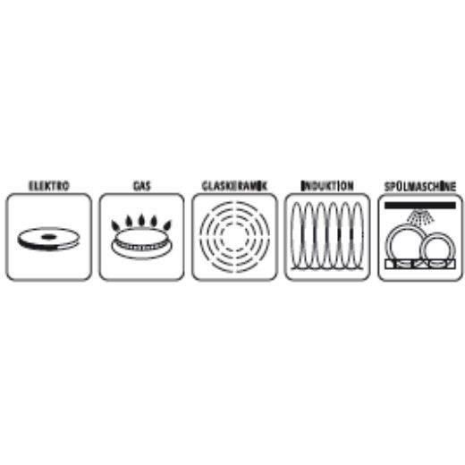 GSW Crepe Maker with Spreader - Aluminum - Gray - 26 cm - Suitable for All Hobs Including Induction
