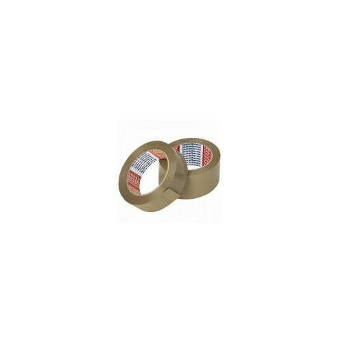 tesapack Verpackungsklebeband 4124, aus PVC, 25 mm x 66 m extrem reißfest, klebstark, Klebemasse aus Naturkautschuk, - 12 Stück (04124-00093-00) afbeelding 1