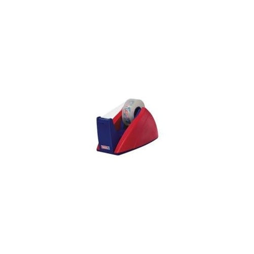 tesa Easy Cut Tischabroller, rot - blau, unbestückt für Klebefilm 19 mm x 33 m, standsicher (57421-00000-00) afbeelding 1
