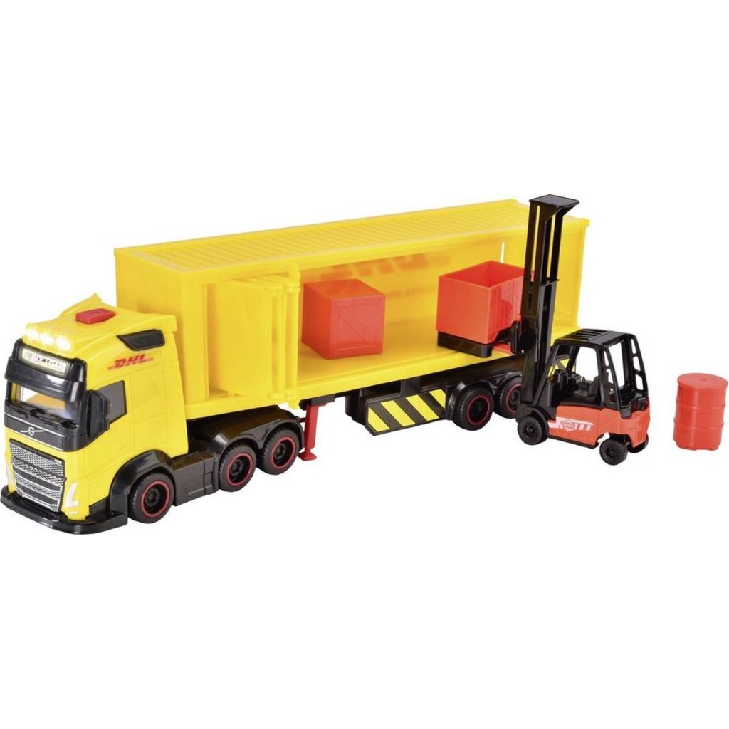 Dickie Toys DHL Truck + Forklift + Light and Sound