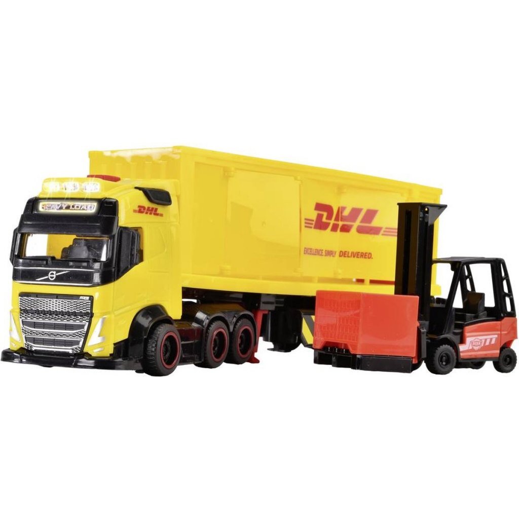 Dickie Toys DHL Truck + Forklift + Light and Sound