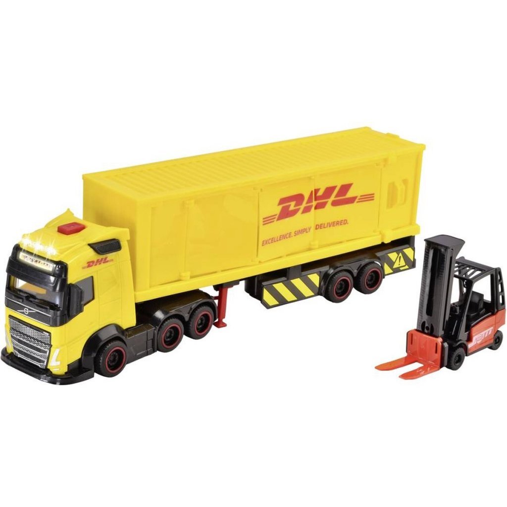 Dickie Toys DHL Truck + Forklift + Light and Sound