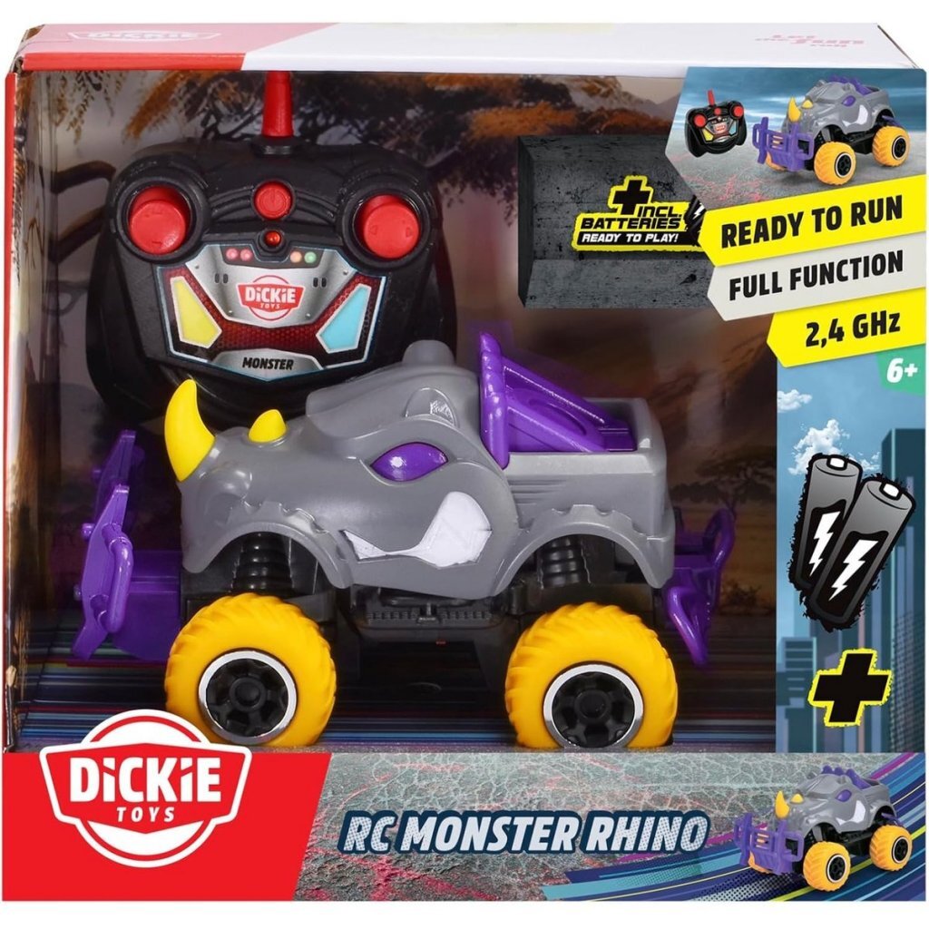 Dickie Toys RC Monster Rhinoceros - 8 km/h - 60 min Playtime