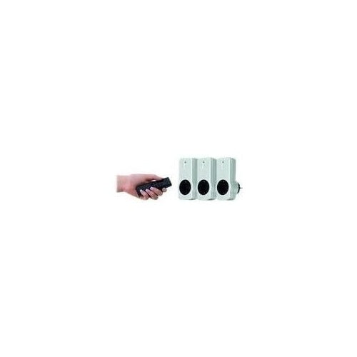 REV - Schaltersteckdose - drahtlos - 433,92 MHz - Silber (0085010703) afbeelding 1