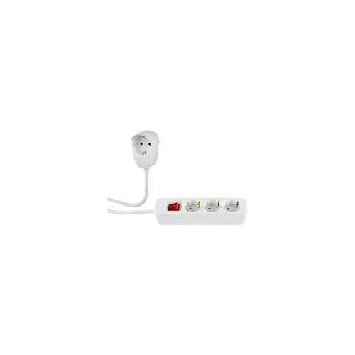 REV Steckdosenleiste 3-+1-fach 5m + Schalter weiß (0012395114 WS) afbeelding 1