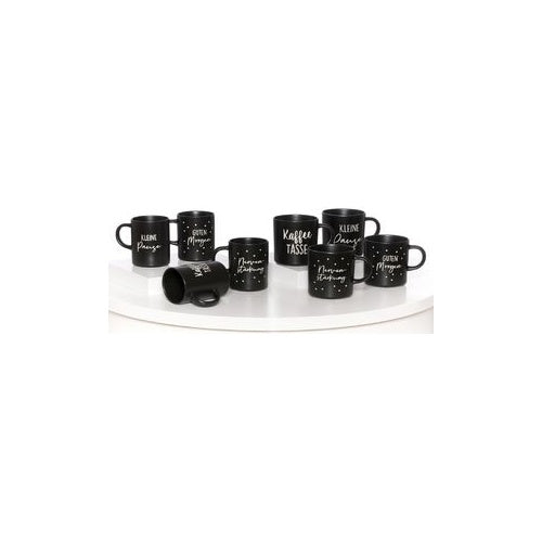 Ritzenhoff & Breker Kaffeebecher "SVART", 390 ml aus Porzellan, spülmaschinengeeignet, Farbe: schwarz, - 4 Stück (420852) - 4006344420852 - image 1