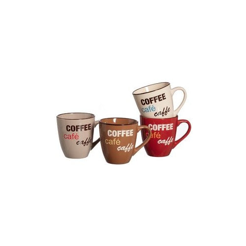 Ritzenhoff & Breker Kaffeebecher Coffee Talk, 0,39 L aus Keramik, spülmaschinengeeignet, mit Dekor (H)110, - 8 Stück (798302) afbeelding 1