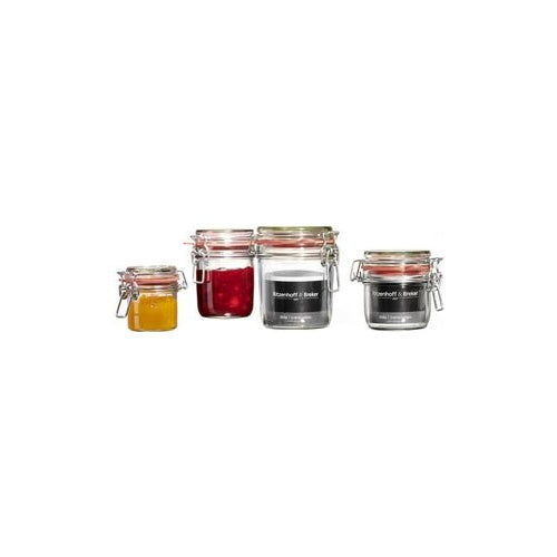 Ritzenhoff & Breker Einmachglas/Vorratsglas "MIA", 125 ml aus Glas, mit Bügelverschluss aus Metall und Gummiring - 6 Stück (813135) afbeelding 1