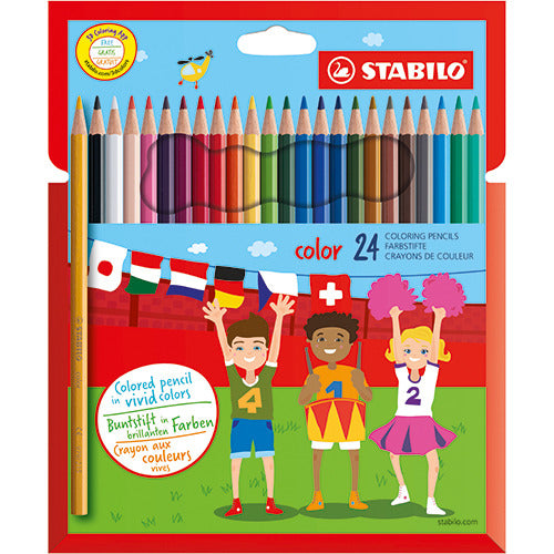 Stabilo Color Pencils, 24 Pieces, Classic Colors