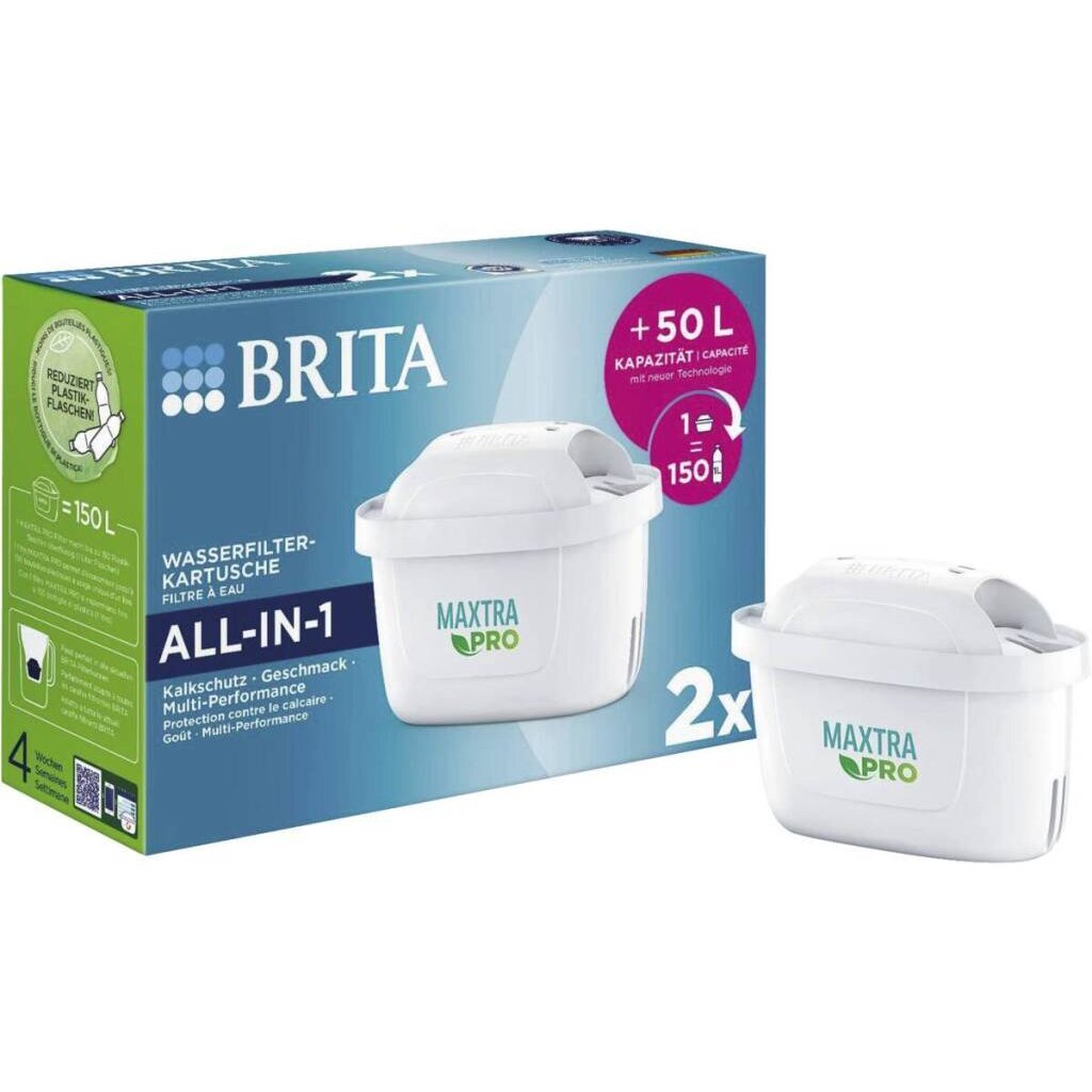 Brita Maxtra Pro All-in-1 Water Filter Cartridges 2 Pieces