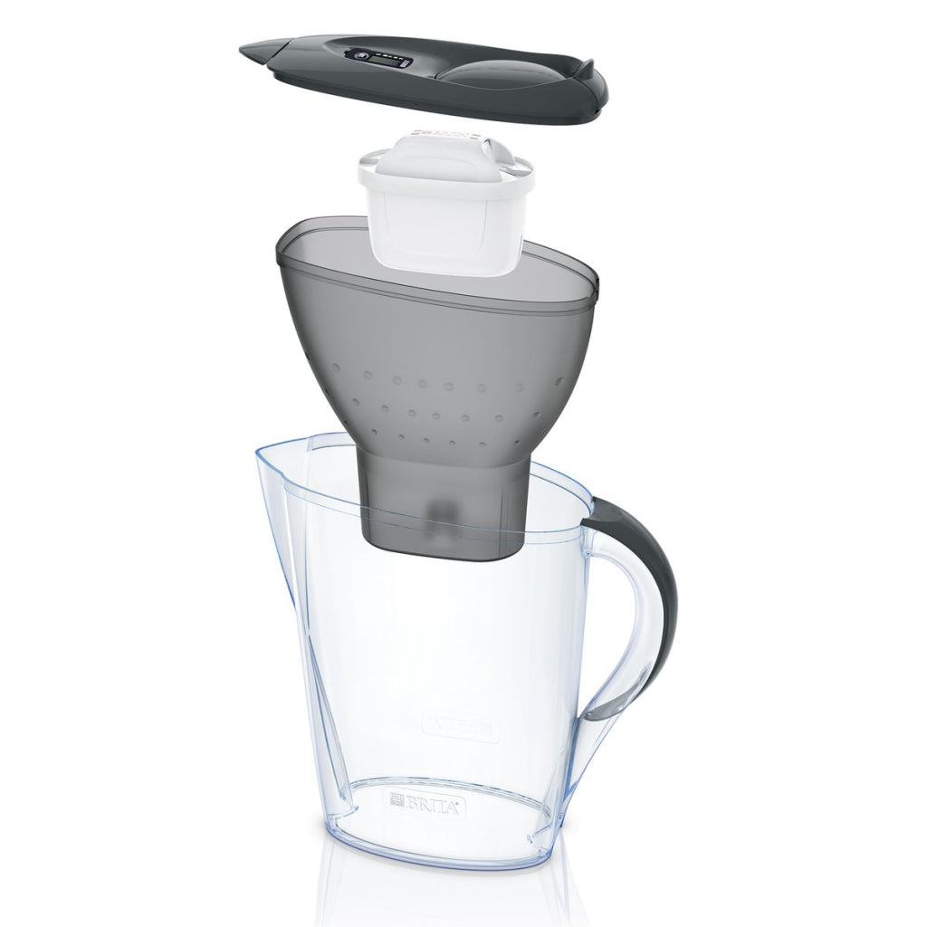 Brita Marella Water Filter Jug 2.4 L Grey/Transparent with MAXTRA Filter