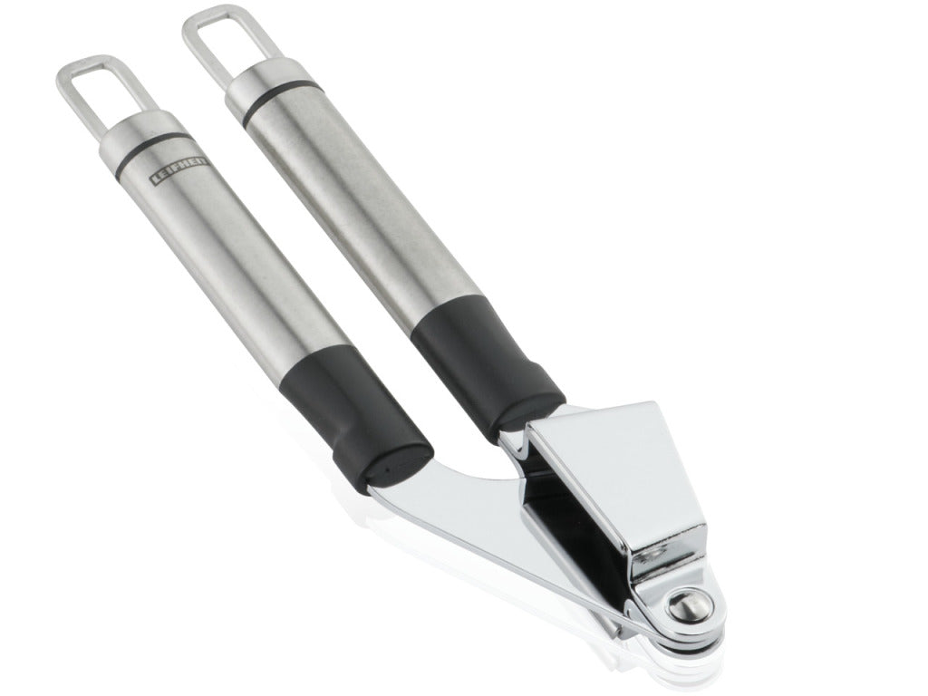 Leifheit Garlic Press Stainless Steel 3124 - Easy to Clean, Optimal Pressing Results