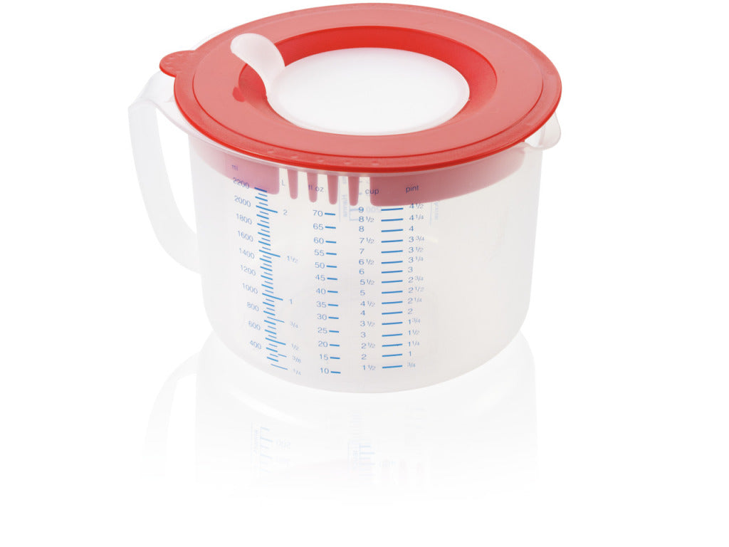 Leifheit 3-in-1 Measuring Bowl 2.2 L with Splash Guard 3169