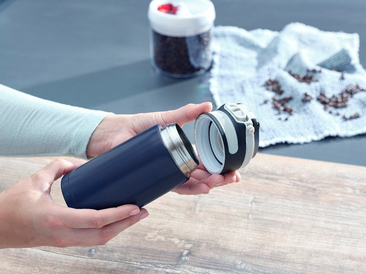 Leifheit 03247 travel mug 350 ml Black  Blue Stainless steel afbeelding 4