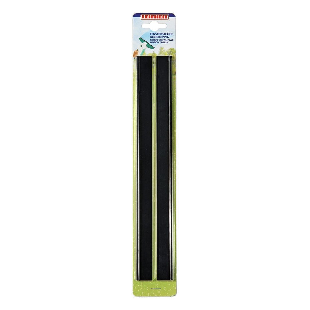 Leifheit Dry & Clean Rubber Replacement Lips 51160 - 28 cm for Window Vacuum Cleaner (2 Pieces)
