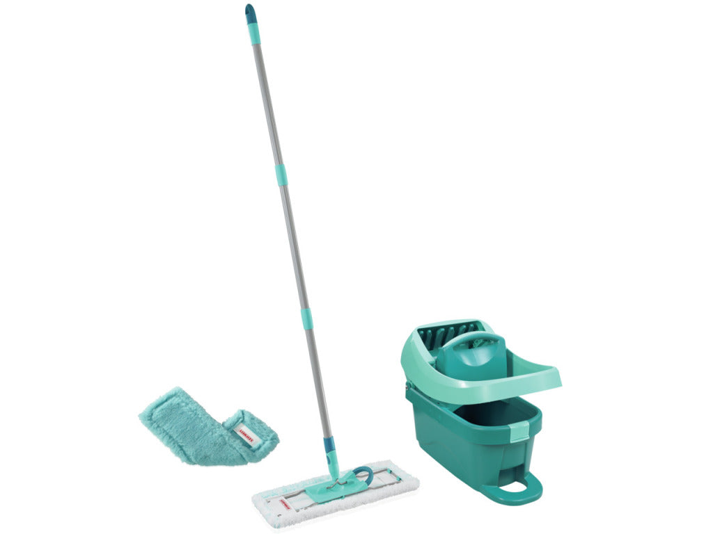 Leifheit 55167 Profi Floor Wiper XL 42 cm Complete System with Wheels Micro Duo + Static Plus