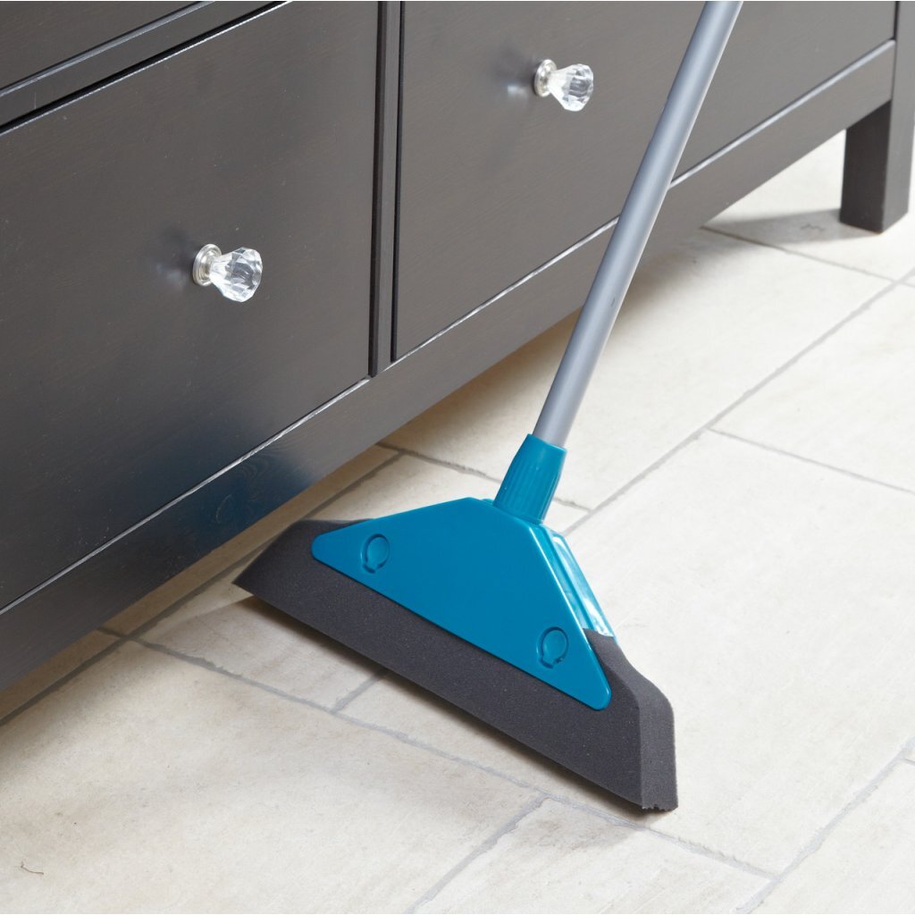 Leifheit Soft and Easy Foam Rubber Broom with Telescopic Handle - 34 cm