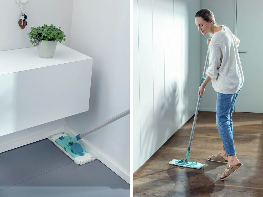 Leifheit Powerclean M 33 cm Floor Wiper with Telescopic Handle 88-145 cm