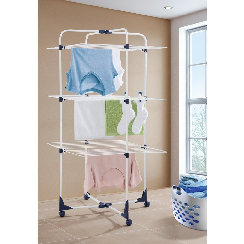 Leifheit Classic Tower 270 Drying Tower 126x68x68 cm Blue/White