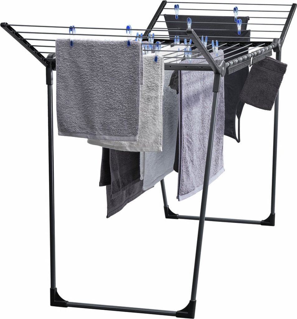 Pegasus 180 Solid Black Drying Rack with 18 m Drying Length