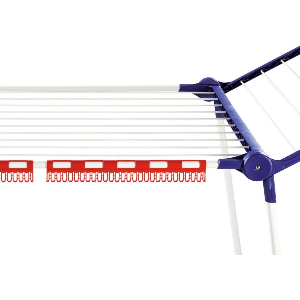 Leifheit Pegasus Drying Rack 160 Solid Slim 16 m Drying Length Blue/White