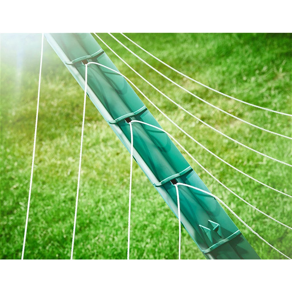 Leifheit Linomatic 500 Deluxe Drying Rack 50 m Drying Length Green/Silver