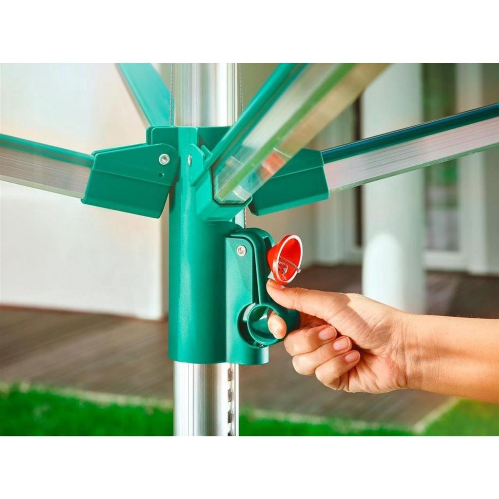 Leifheit Linomatic 400 Easy Dryer 40 m Turquoise/Silver