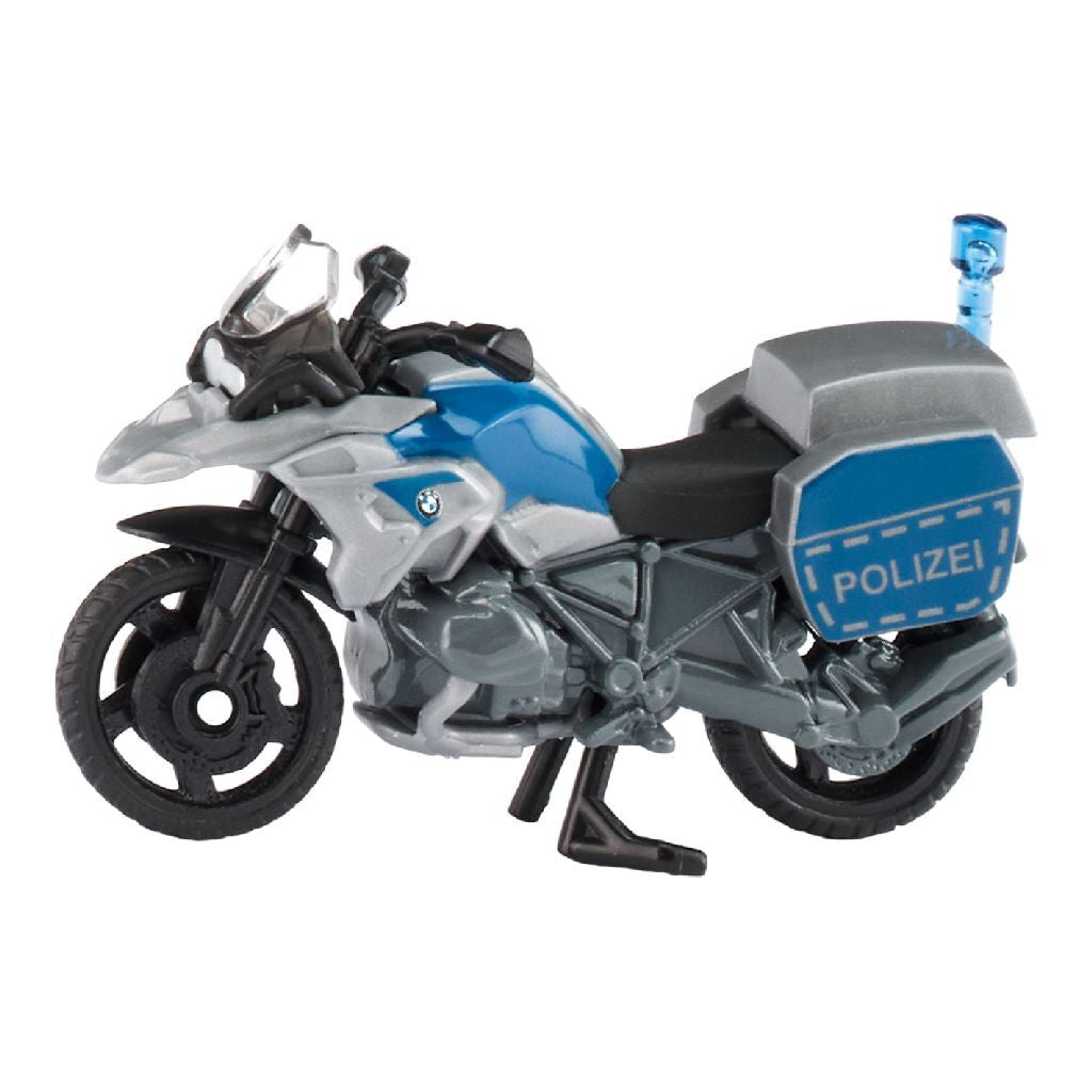 Siku 1551 BMW Police Motorcycle DE - Iconic Blue/Silver Design