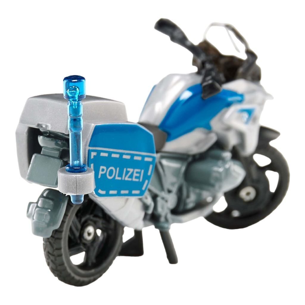 Siku 1551 BMW Police Motorcycle DE - Iconic Blue/Silver Design