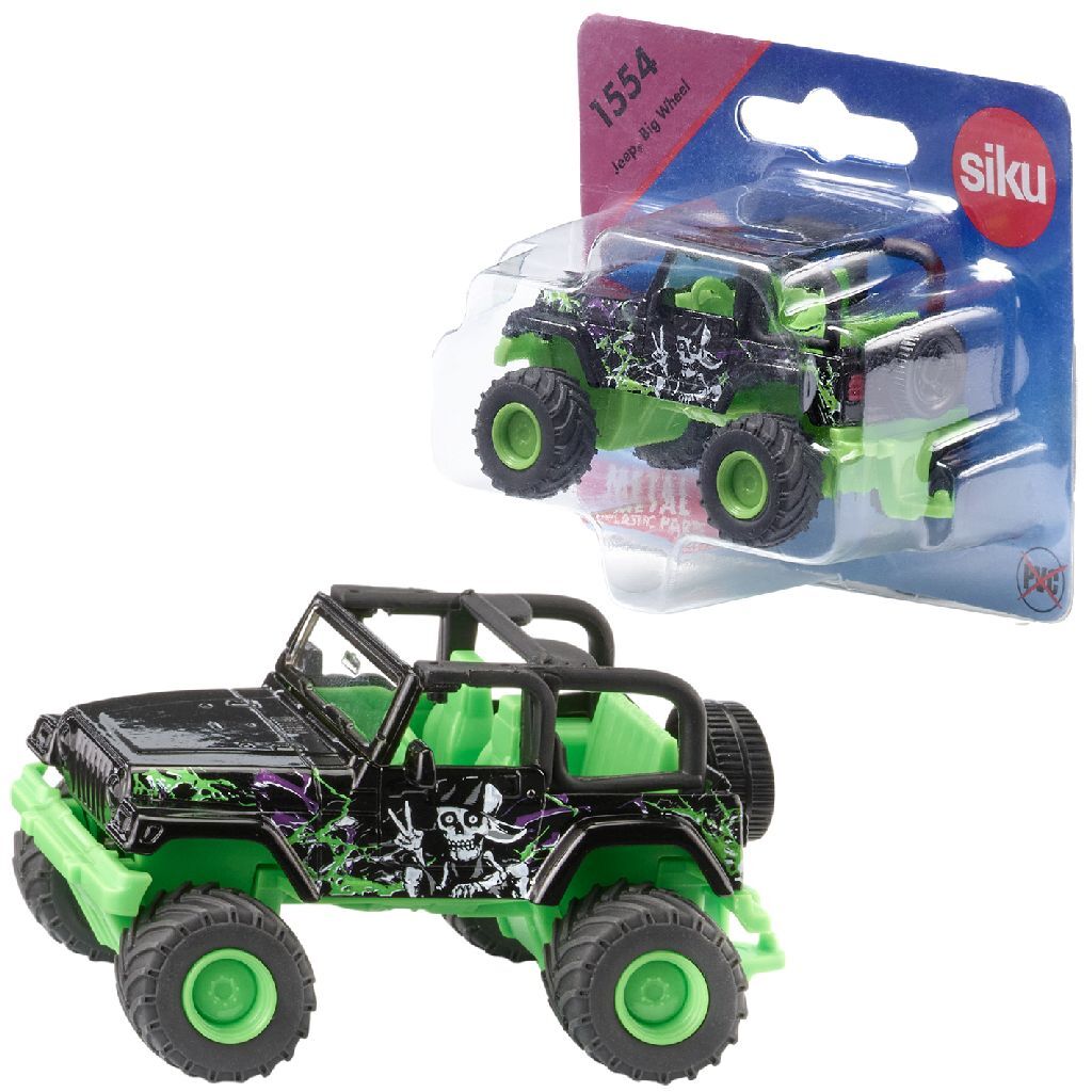 Siku 1554 Jeep Big Wheel - Monster Truck Toy for Kids