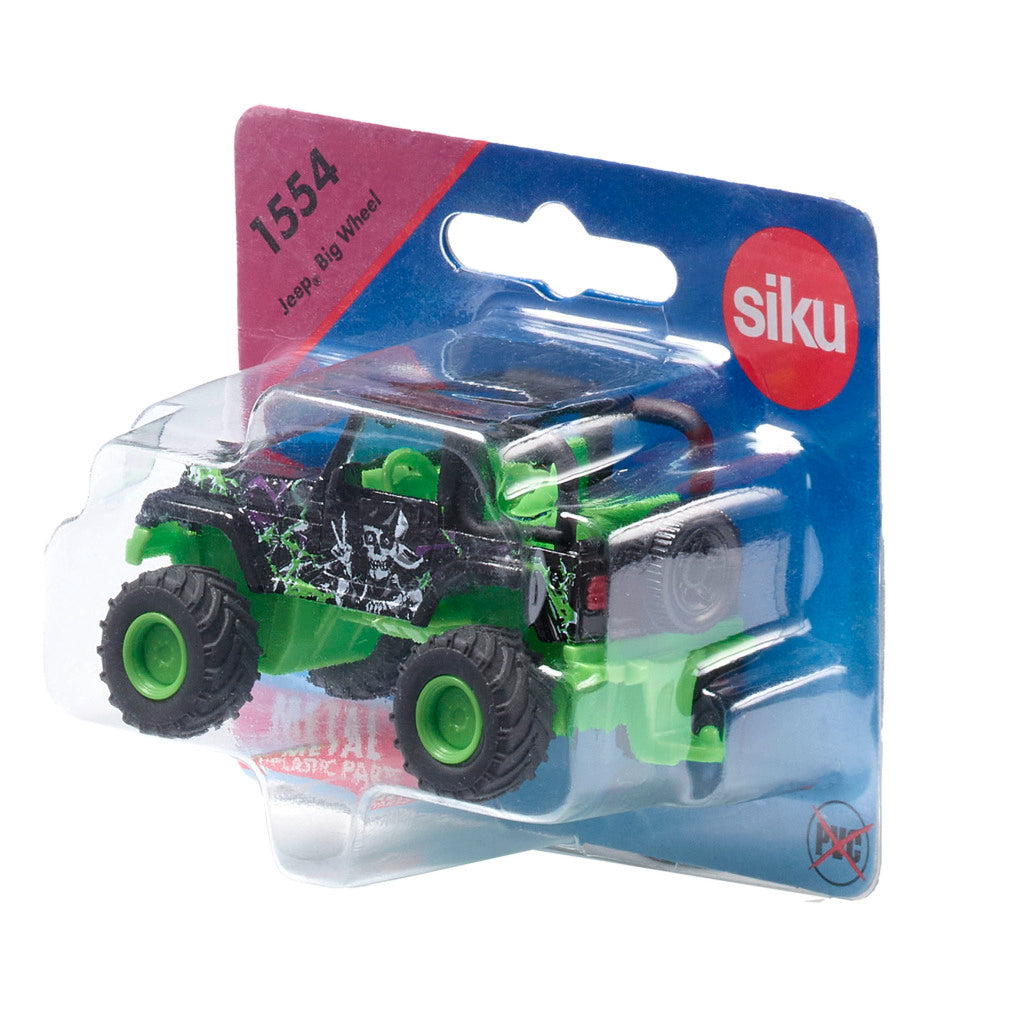 Siku 1554 Jeep Big Wheel - Monster Truck Toy for Kids