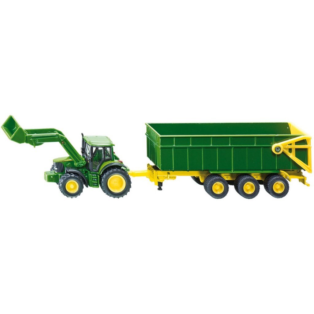 Siku John Deere Tractor with Trailer