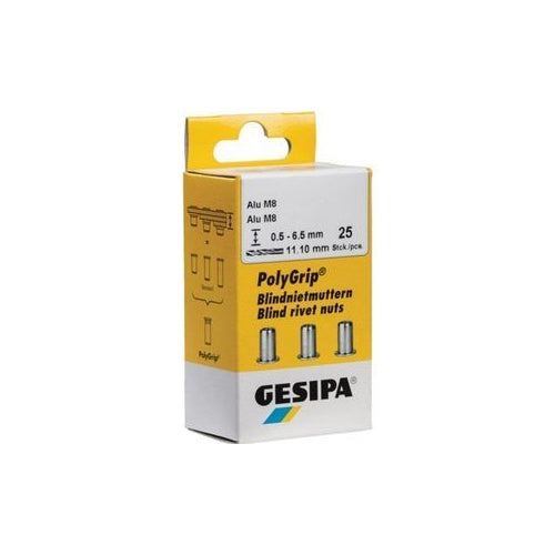 GESIPA Blindnietmutter PolyGrip® Nietschaft dxl 7x13,5mm M5 VA A2 50 St.GESIPA (1464888) afbeelding 1
