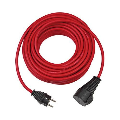 brennenstuhl H07RN-F 3G1,5 - Spannungsversorgungs-Verlängerungskabel - CEE 7/7 (W) zu CEE 7/7 (M) - Wechselstrom 230 V - 25 m - Rot - 4007123014651 - image 1