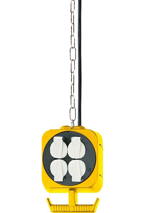 brennenstuhl Extension cable with Hanging Workshop Energy Cube - Stromverteilungseinheit - Wechselstrom 230 V - Eingabe, Eingang CEE 7/7 (SCHUKO) - Ausgangsbuchsen: 8 (1151760) afbeelding 1