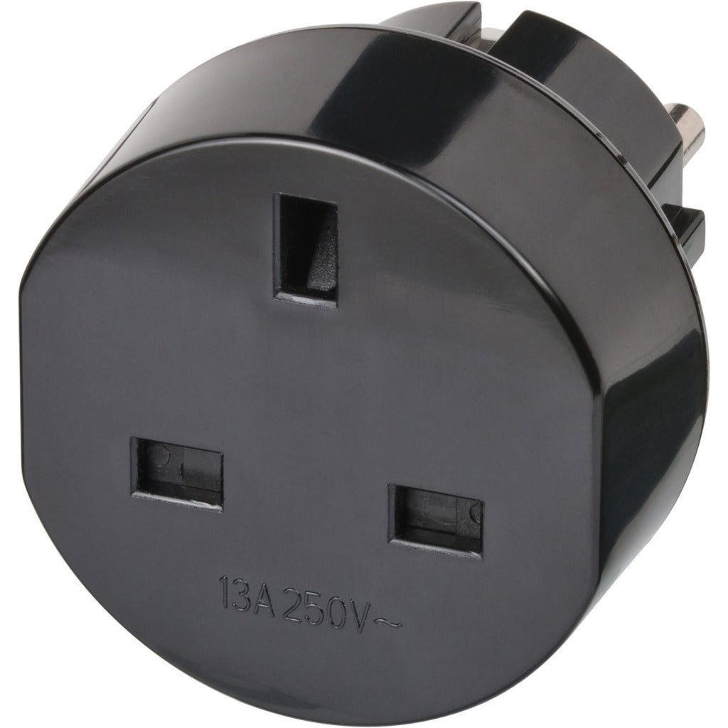 Brennenstuhl Travel Adapter GB to Europe Grounded 13A 250V BN-1508530