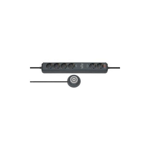 Brennenstuhl Eco-Line Extension Socket Comfort Switch Plus EL CSP 24 6-way 1,5m H05VV-F 3G1,5 2 permanent, 4 switchable - Verlängerungsschnur - Ausgangsbuchsen: 6 - 1,5m - Anthrazit (1159560516) afbeelding 1