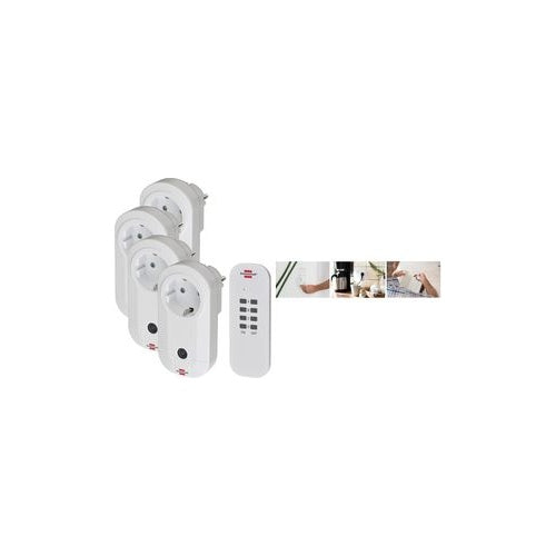 Brennenstuhl Brenn Funk RC CE1 4001 wh 4x Steck (1507050) afbeelding 1