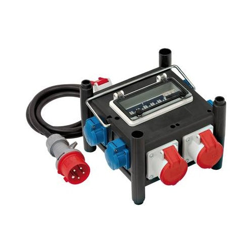 Brennenstuhl 1153690400 Verlängerungskabel 2 m 5 AC-Ausgänge Outdoor Schwarz - Blau - Rot (1153690400) afbeelding 1