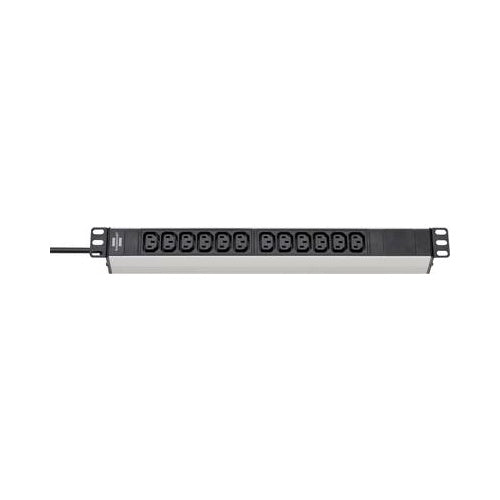 Brennenstuhl 1390007112 Verlängerungskabel 2 m 12 AC-Ausgänge Indoor Schwarz - Silber (1390007112) afbeelding 1