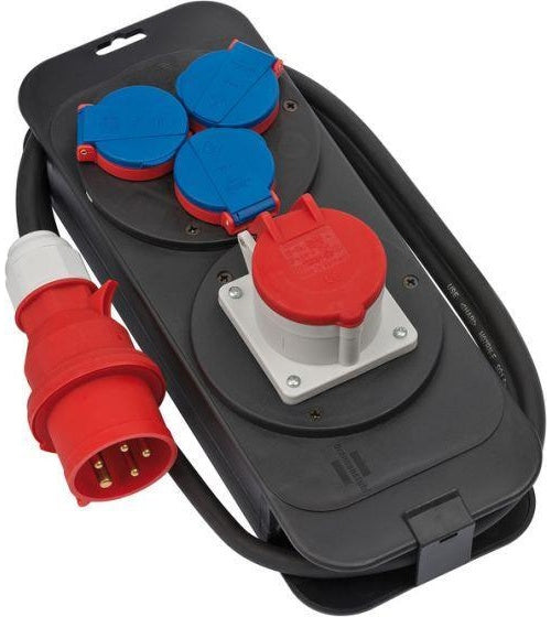 Brennenstuhl 1151600010 Stromverteilereinheit (PDU) Schwarz - Blau - Rot 4 AC-Ausgänge (1151600010) afbeelding 1